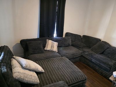 3 Piece Caspian Dark Gray Sectional OBO