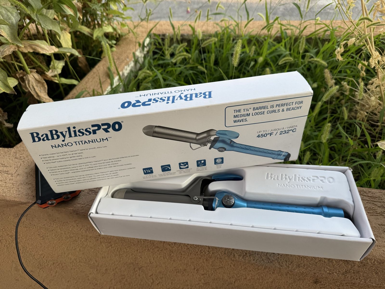 New BaBylissPRO Nano Titanium 1 1/4 Inch Curling Iron