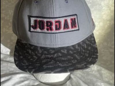Used Nike Air Jordan Jumpman Spellout Strapback Cap Hat