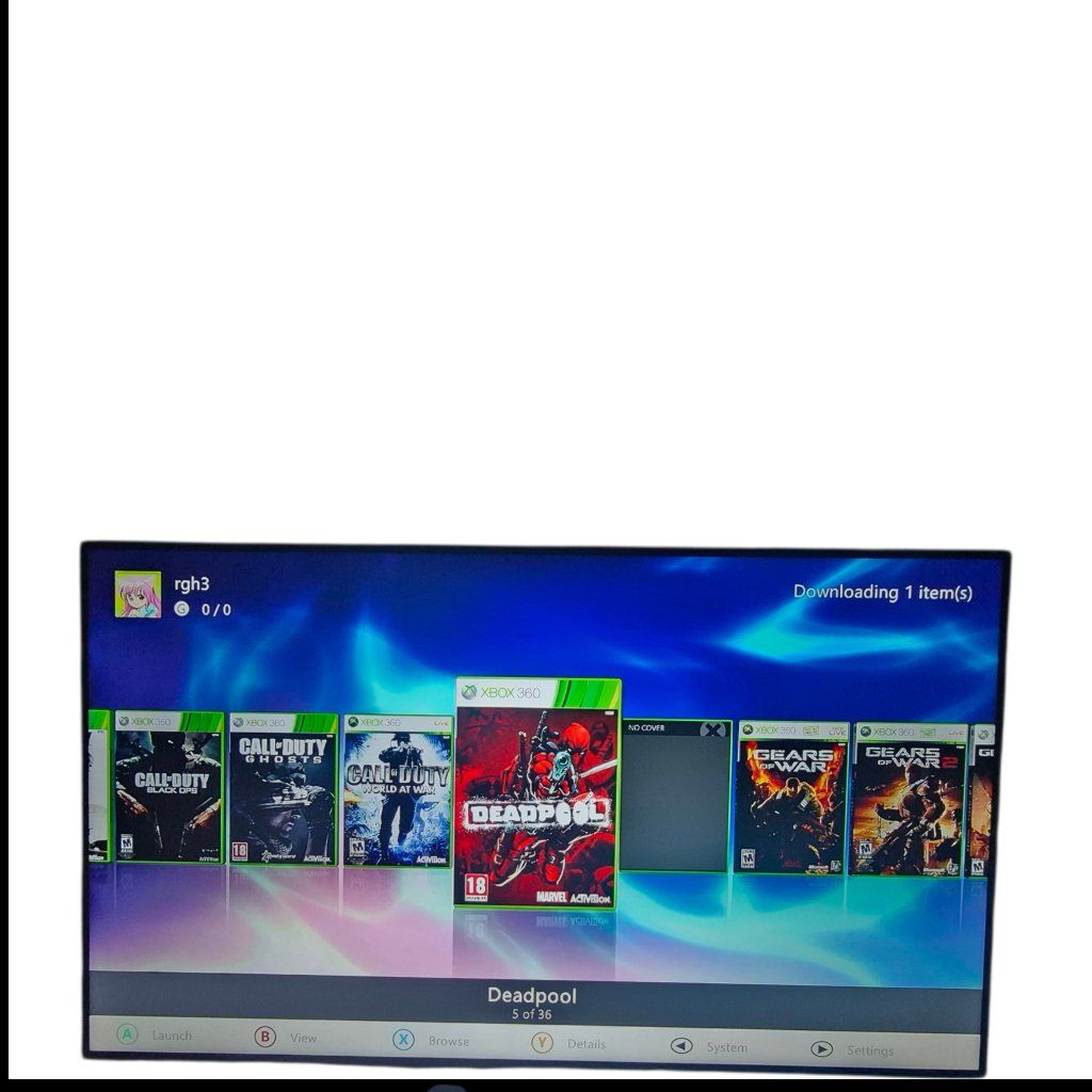 One piece xbox 360 bundle, rgh 3, modded gaming console, pre loaded hdd, ready to go, xbox 360 slim