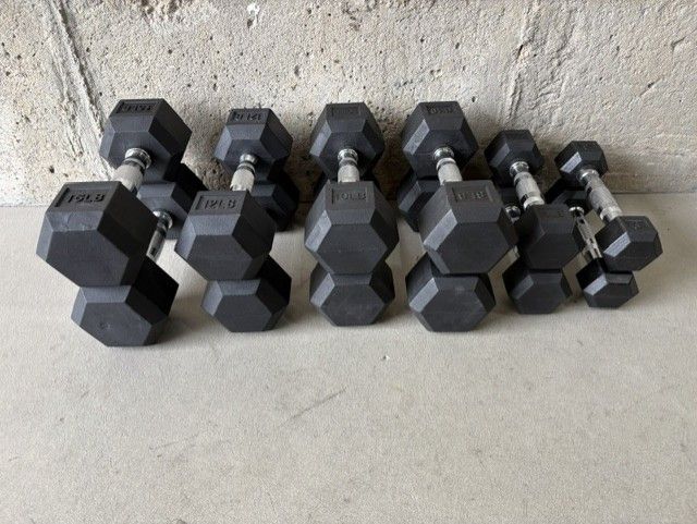 Dumbbells Set 3,5,8,10,12,15 lbs