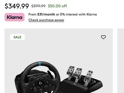 Logitech® G920 Steering wheel+ peddle set for ps4/5