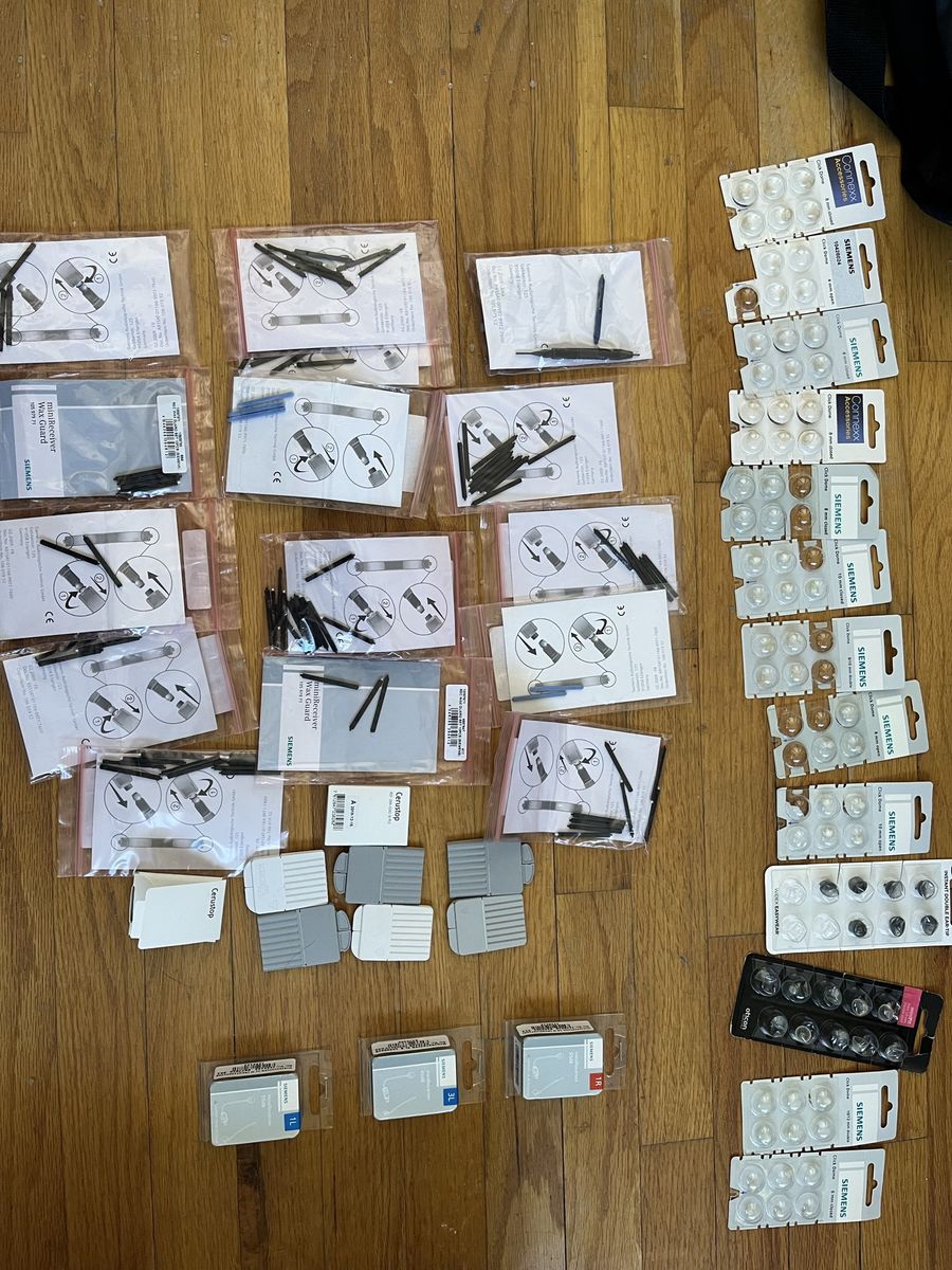 Free-Siemens Connexx Hearing Aid Accessories - Wax Guards, Cerustop Filters, & Click Domes and receivers