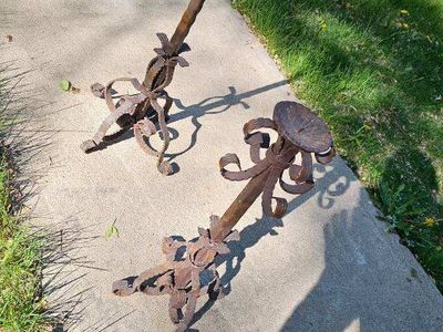 Vintage Wrought Iron Stands -2