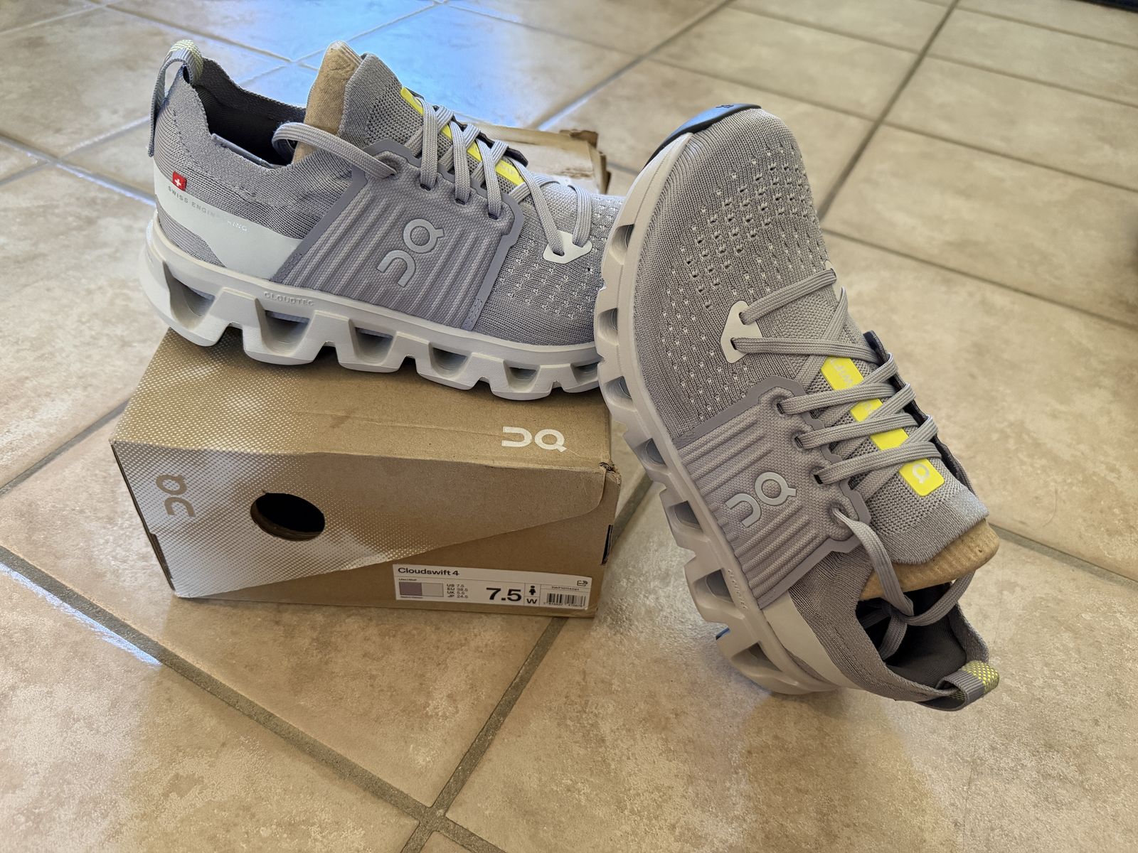 Brand new On Cloudswift 4 shoes, gray , 7.5W, never used