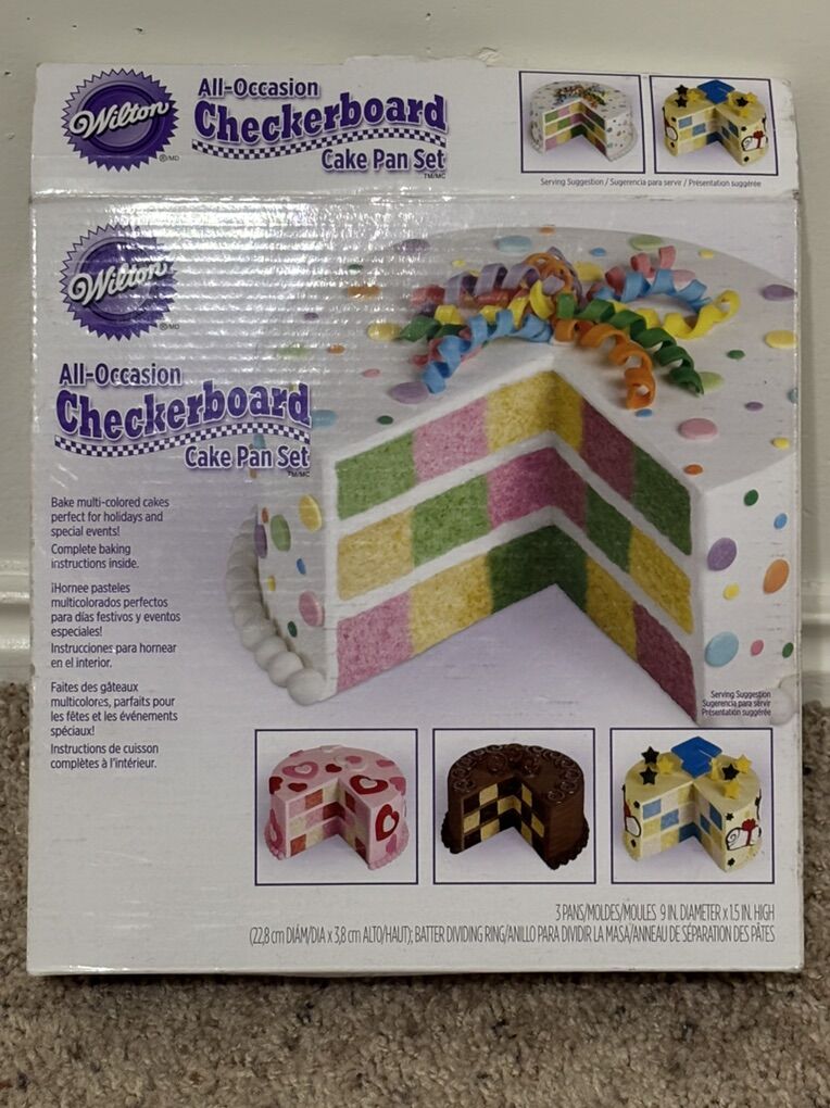 Checkerboard Cake Pan Set Holidays Special Events