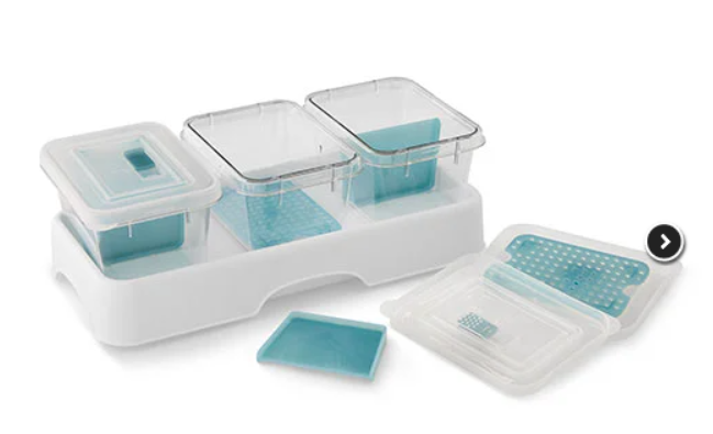 Pampered Chef Store & Serve Container Set - 3-Piece Storage Bins