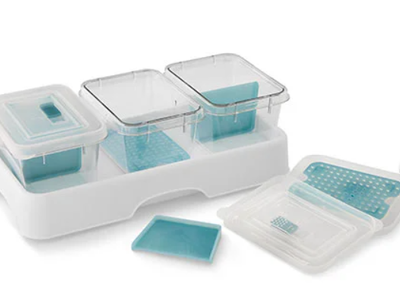 Pampered Chef Store & Serve Container Set - 3-Piece Storage Bins