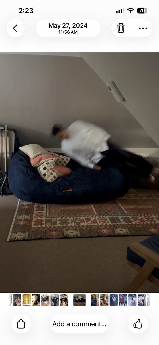 Xl comfy sack bean bag navy blue