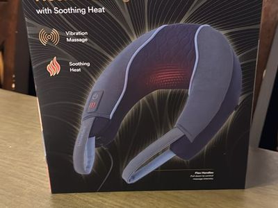 Homedics Vibration Neck Massager with Soothing Heat for Muscle Relaxation - New in Box
