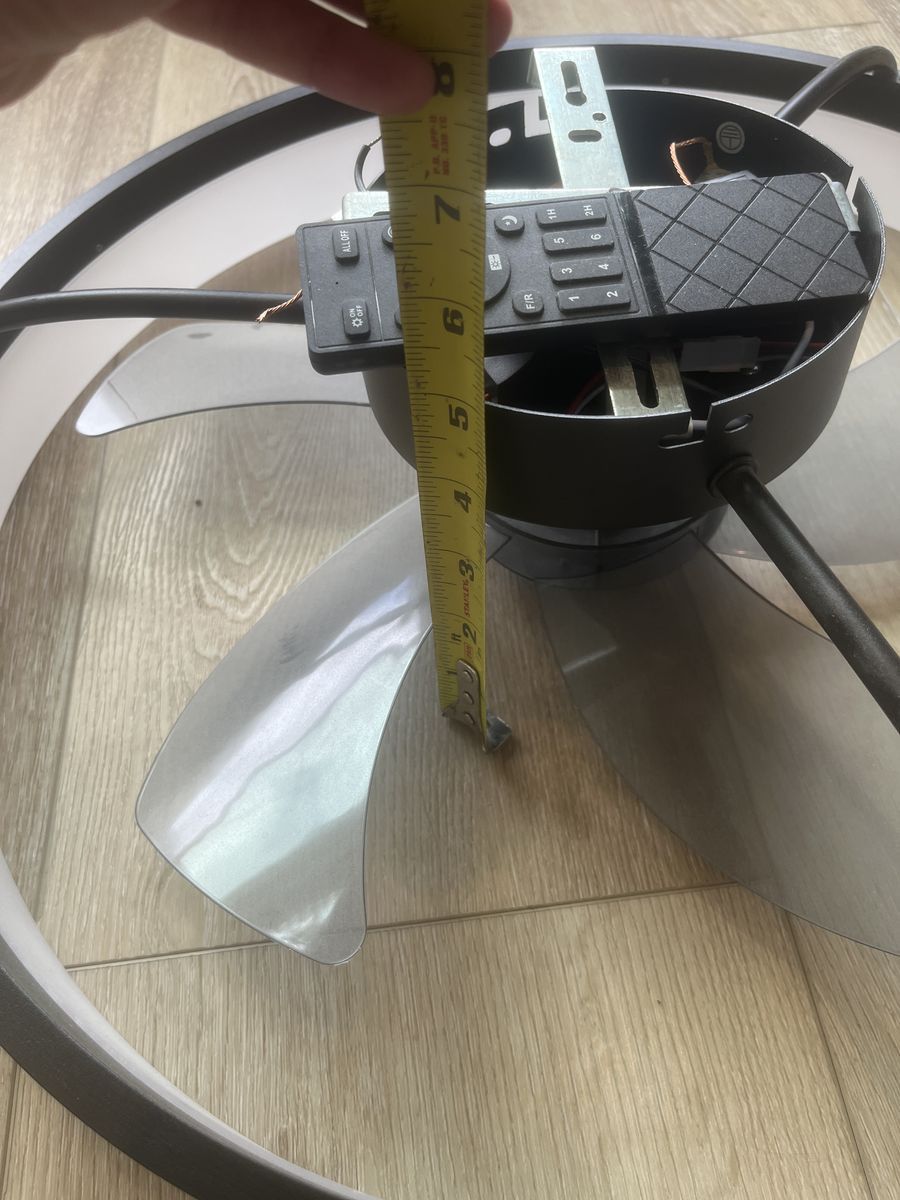 Low Profile Ceiling Fan with Lights and Remote