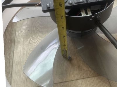 Low Profile Ceiling Fan with Lights and Remote