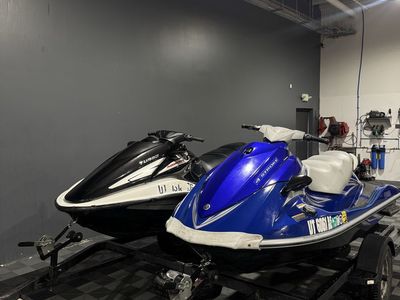 2007 Honda AquaTrax F-12X Turbo & 2007 Yamaha VX Deluxe Waverunners with Trailer