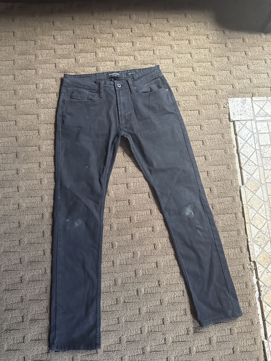Kenneth Cole Reaction Men's Slim Fit Black Jeans - Size 30x30