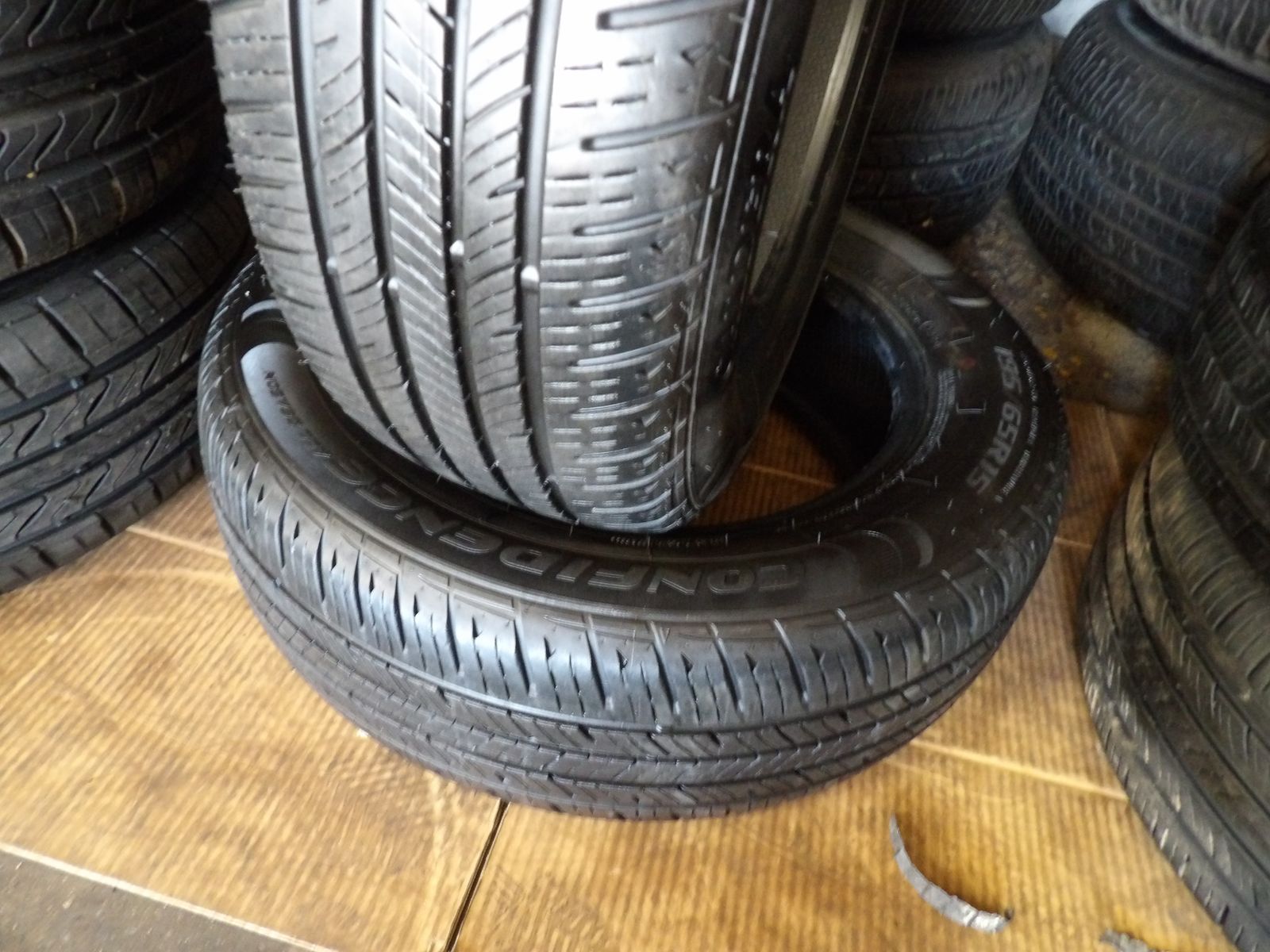 195/65R15 CALDERA CONFIDENCE PAIR OF TWO USED TIRES