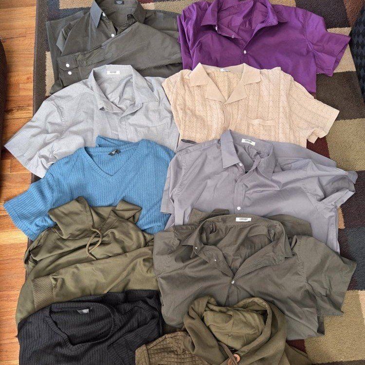 10 mens Coofandy brand shirts