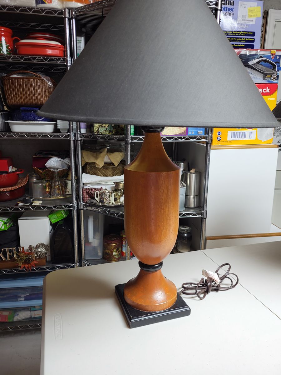 Heavy Wooden Lamps