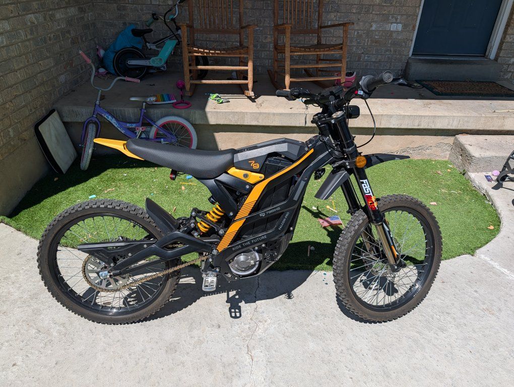 79bike Falcon Pro Electric Dirt Bike Black/Yellow Off-Road E-Moto