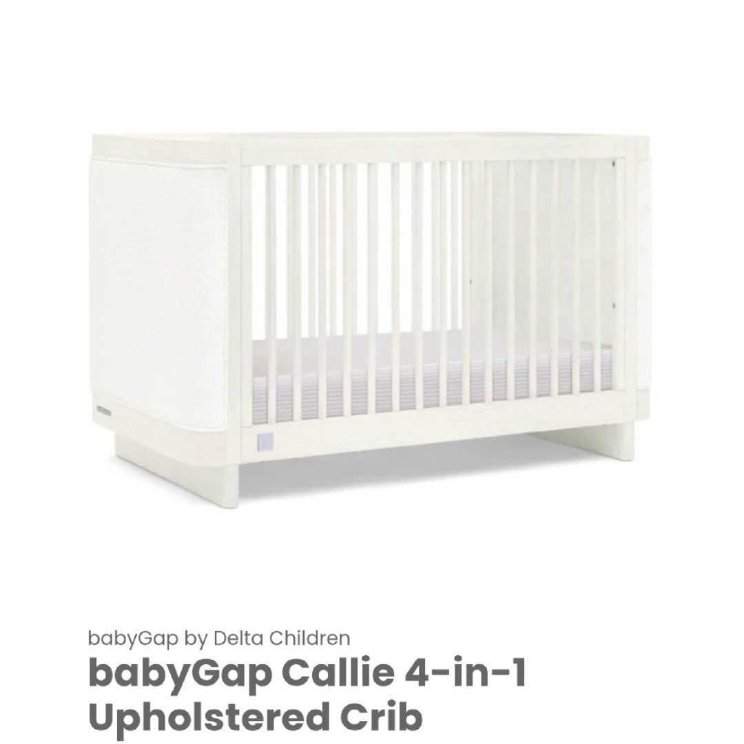 NEW- Baby Gap Callie 4-in-1 Upholstered Crib