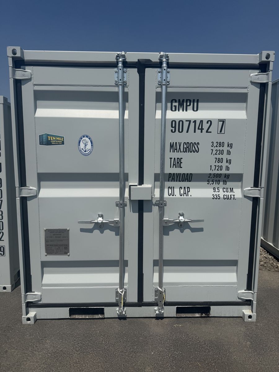 8-Foot Storage Container with Walk-In Door & Window
