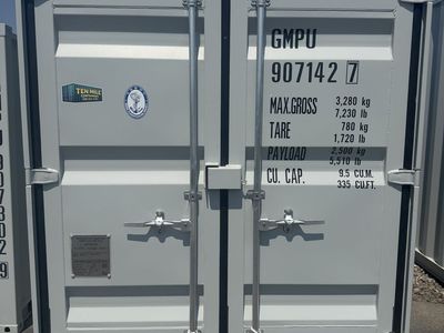 8-Foot Storage Container with Walk-In Door & Window