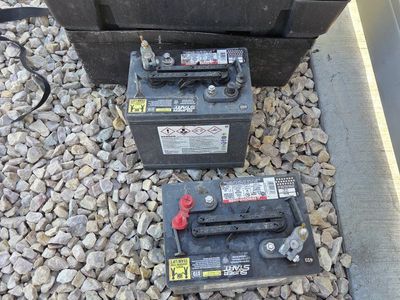 2 Super Start Marine Battery with Box - 6V Deep Cycle golf cart batteries