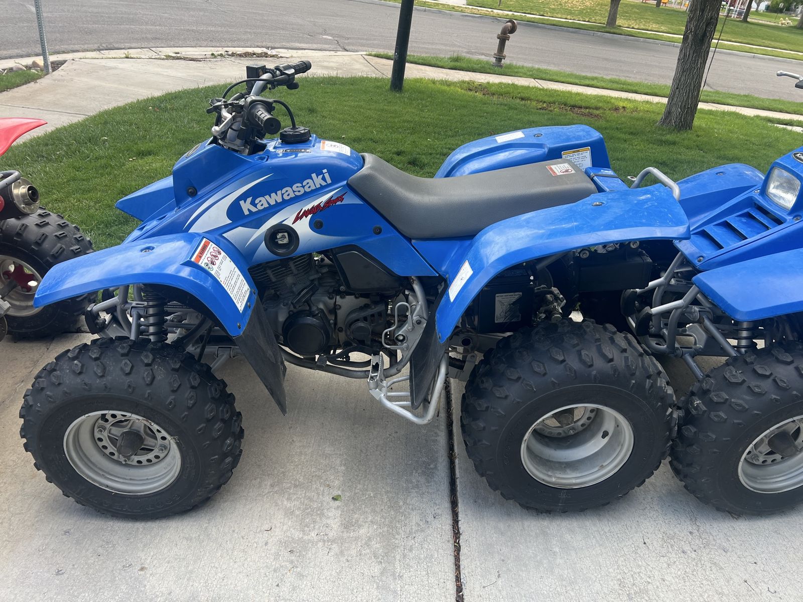 Two Kawasaki Lakota Sport 300cc. One runs / One for parts