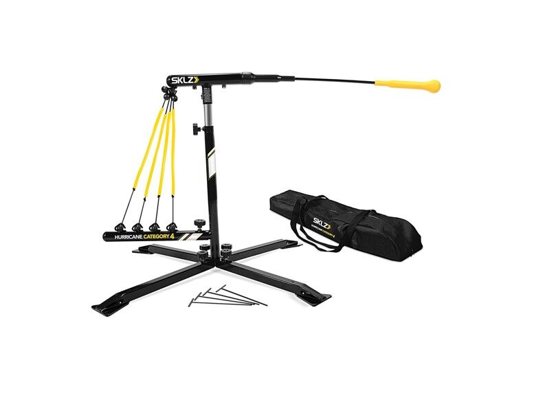 SKLZ Hurricane Batting Swing Hitting Trainer for Baseball & Softball - Durable Swing Arm - 4 Power Band System