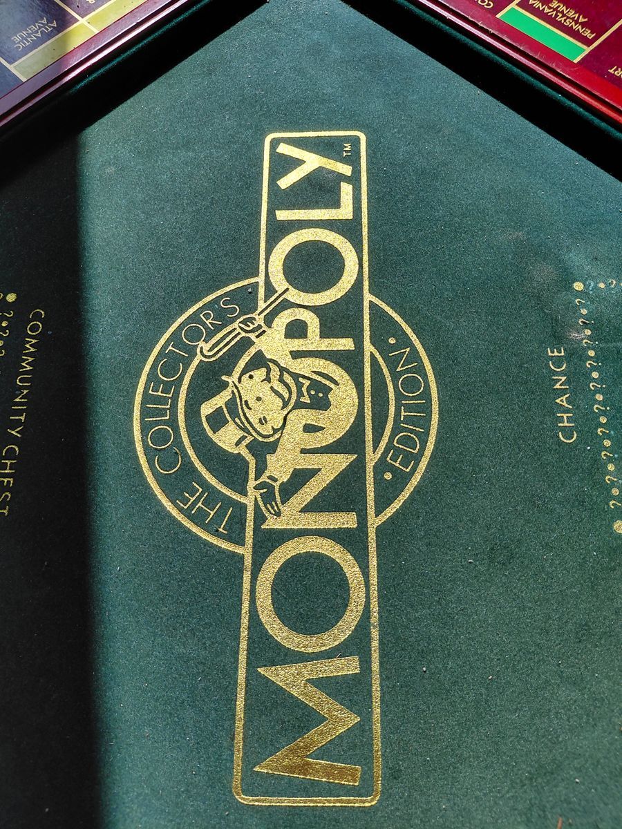 Vintage Wood Box Collector's Edition MONOPOLY