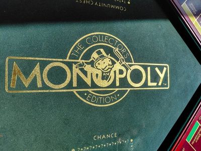 Vintage Wood Box Collector's Edition MONOPOLY