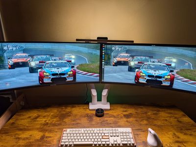 Two Viotek 34" Deep Curved Ultrawide Monitors with Samsung LED Panels OBO