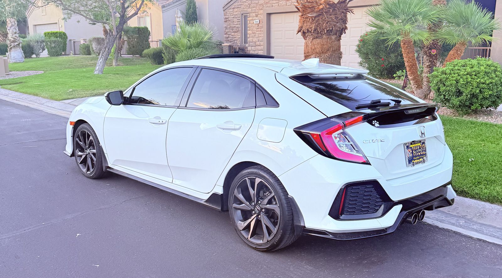 2019 Honda Civic Sport Touring, pearl white, 1 owner