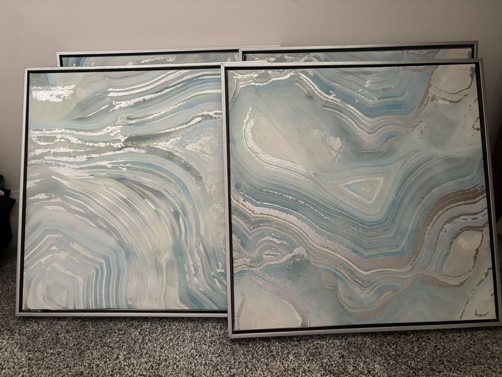 4 Silver Frame Wall Decor