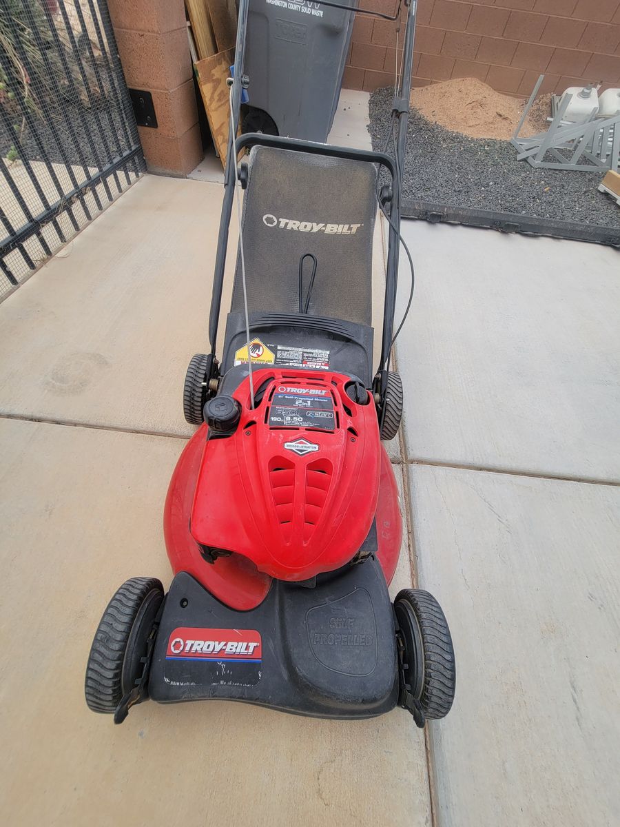21-inch Troy-Bilt self propelled lawn mower