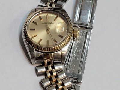 Beautiful Rolex Oyster Perpetual Datejust Two-Tone Gold & Steel Watch with Jubilee Bracelet