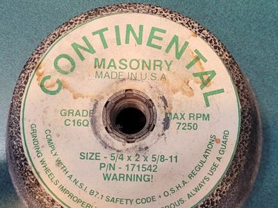 Continental Masonry Grinding Wheel