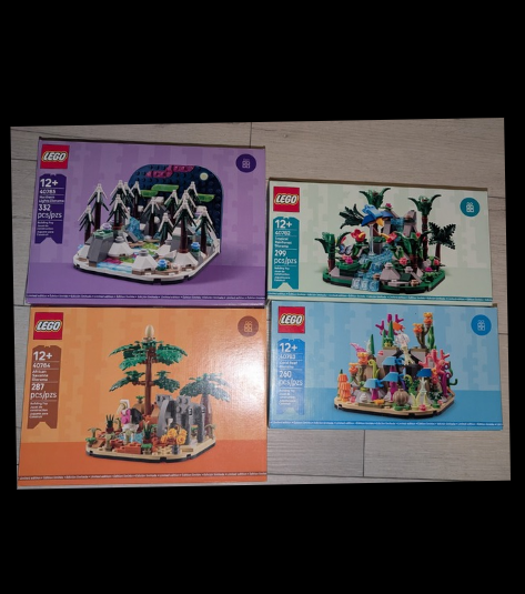 New/Selad LEGO GWP Diorama Set - NIB 4 Sets In Series 40782/40783/40784/40785