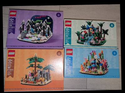 New/Selad LEGO GWP Diorama Set - NIB 4 Sets In Series 40782/40783/40784/40785