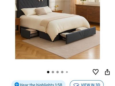 Awesome Queen Bed Frame with Storage!