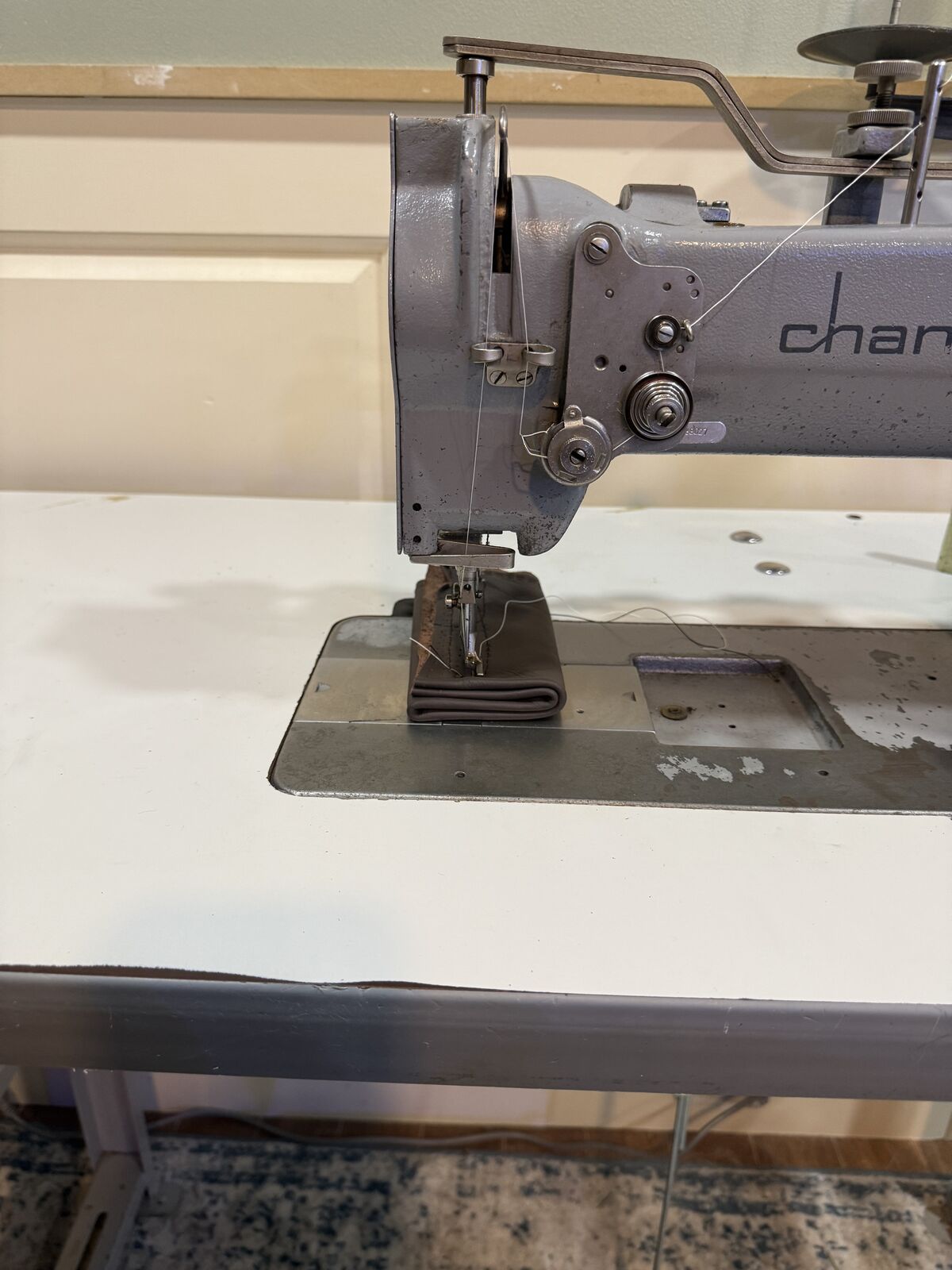 Industrial Walking Foot Sewing Machine w/Reverse For Upholstery and Leather Work *Servo Motor