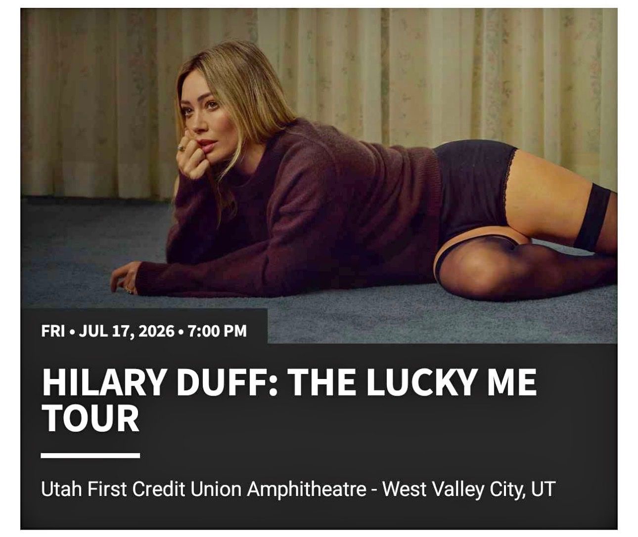 Hilary Duff Tickets (2) $250 each.