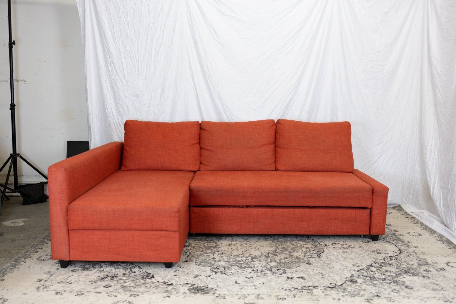 FREE DELIVERY Orange Sleeper Sectional + Stora