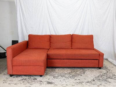 FREE DELIVERY Orange Sleeper Sectional + Stora