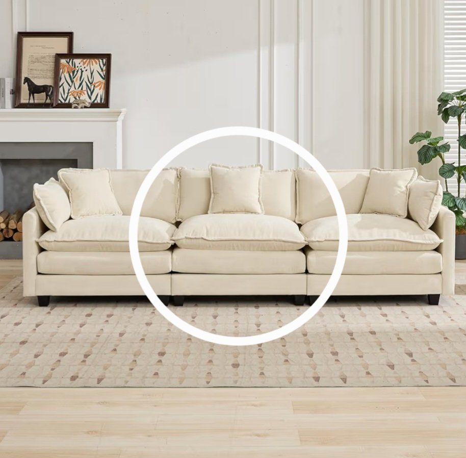 Cloud Sofa Center Section (Armless)