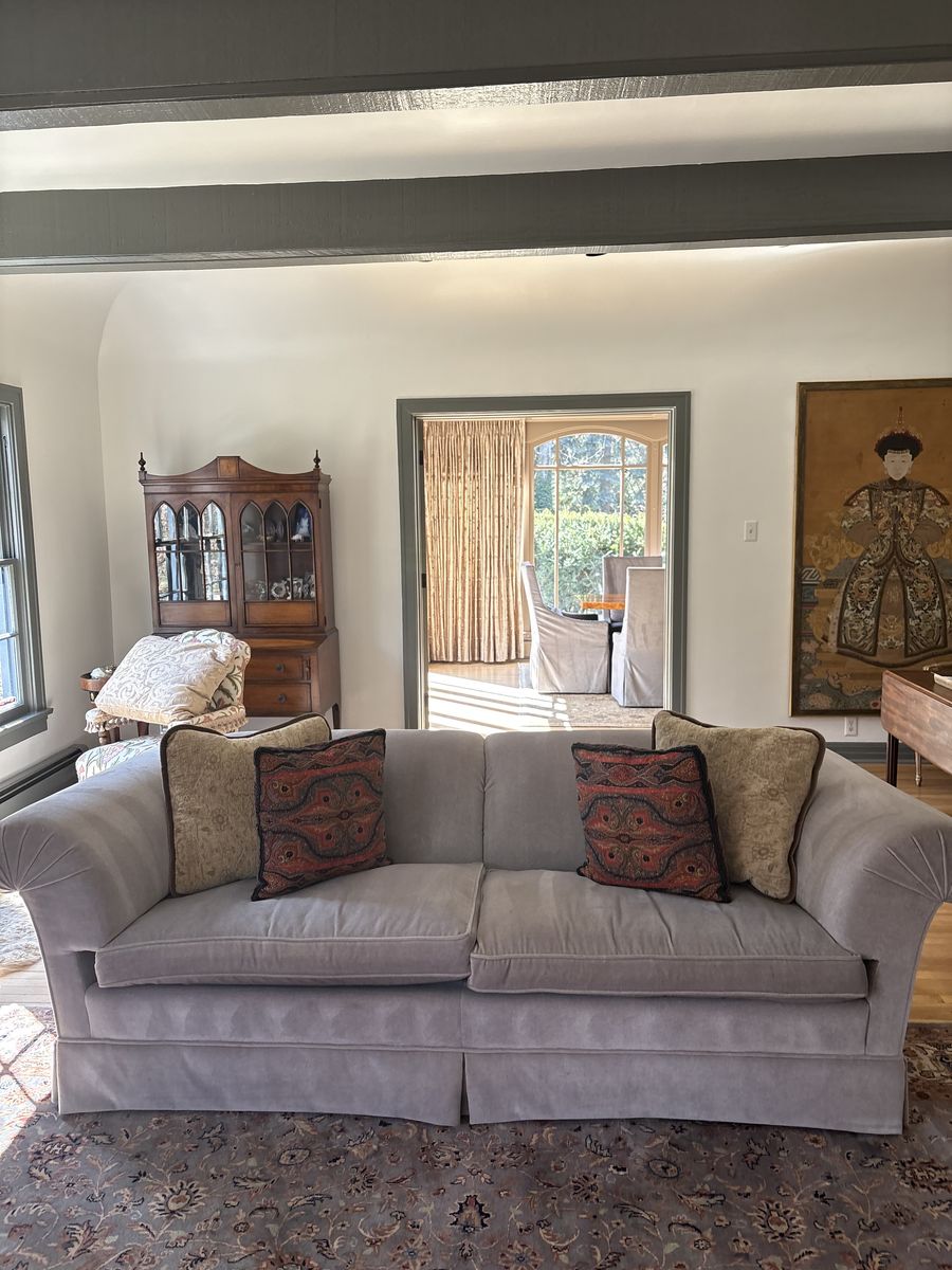 Marco Grey Velvet Couch