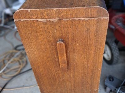 Antique Wooden Trash Can Good Condition Works Good!