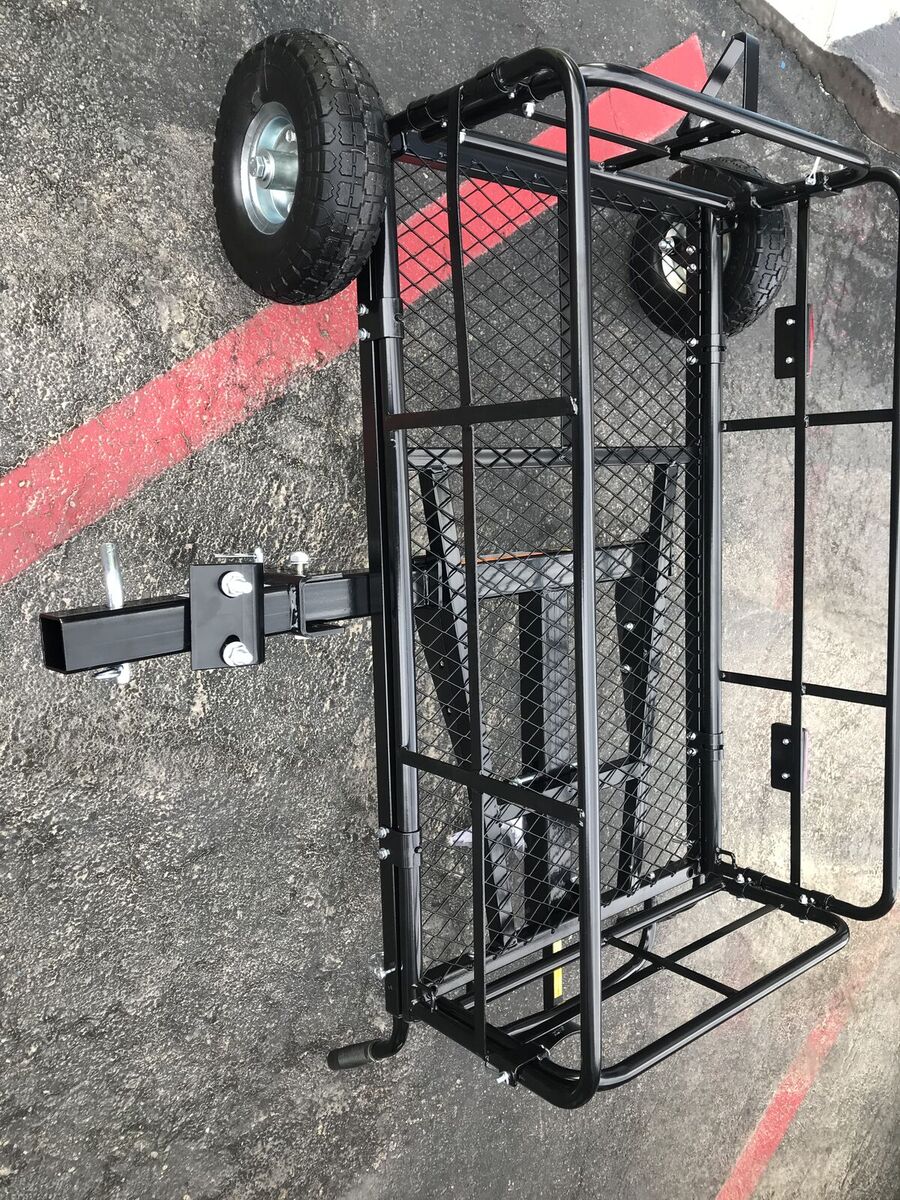 New MaxxHaul Foldable Hitch N Roll Cargo Carrier cart rear cargo carrier hitch mounted with detachable Dolly