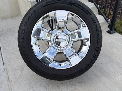 Chevy Silverado Tahoe Rims And Tires 275/55R20