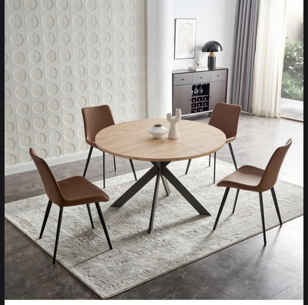 New Modern Kitchen Table and 4 chairs!  Dining Chair Stools Dinner Round