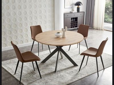 New Modern Kitchen Table and 4 chairs! Dining Chair Stools Dinner Round